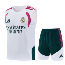 2026-27 RMA White Tank top and shorts suit