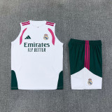 2026-27 RMA White Tank top and shorts suit