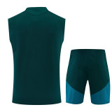 2026-27 RMA Dark green Tank top and shorts suit
