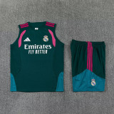 2026-27 RMA Dark green Tank top and shorts suit