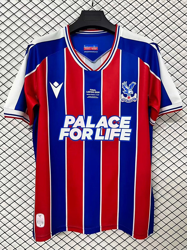 2025-26 Crystal Palace Home UECL Finals Edition Fans Soccer Jersey (决赛版)
