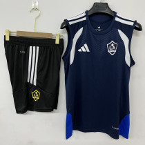 2026-27 LA Galaxy Royal blue Tank top and shorts suit (背心短裤)
