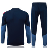 2026-27 Bayern Royal blue Half Pull Tracksuit #B26054(半拉链)