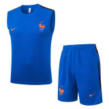 2026-27 France Fancy blue Tank top and shorts suit #D26032