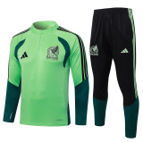 2026-27 Mexico Green Half Pull Tracksuit #B26018(半拉链)