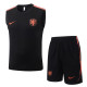 2026-27 Netherlands Black Tank top and shorts suit #D26038