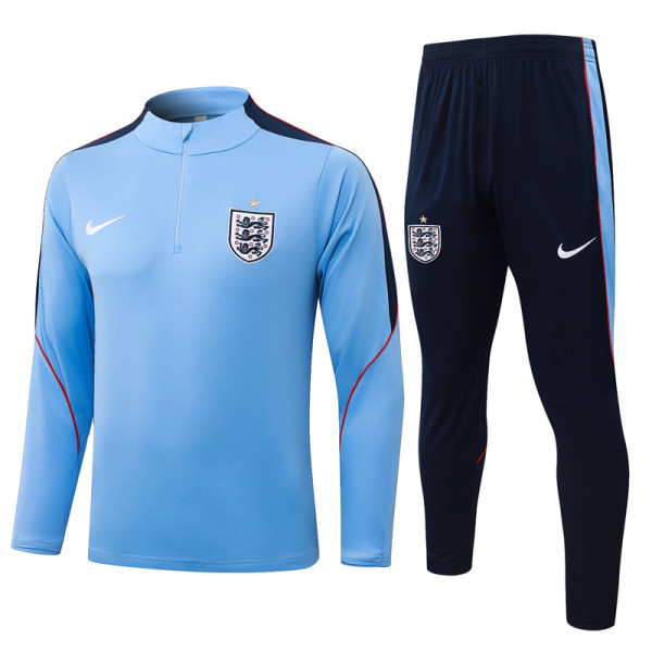 2026-27 England Light blue Half Pull Tracksuit #B26052(半拉链)