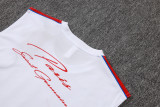 2026-27 PSG White Tank top and shorts suit #D26039