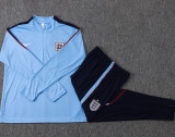 2026-27 England Light blue Half Pull Tracksuit #B26052(半拉链)