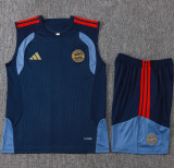 2026-27 Bayern Royal blue Tank top and shorts suit #D26041
