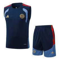 2026-27 Bayern Royal blue Tank top and shorts suit #D26041