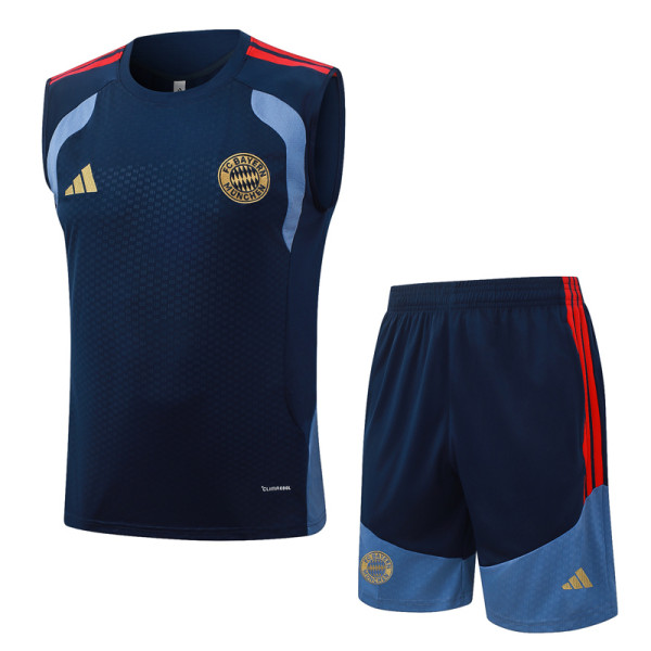 2026-27 Bayern Royal blue Tank top and shorts suit #D26041