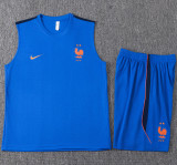 2026-27 France Fancy blue Tank top and shorts suit #D26032