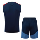 2026-27 Bayern Royal blue Tank top and shorts suit #D26041