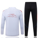2026-27 PSG White Red Half Pull Tracksuit #B26053(半拉链)