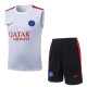 2026-27 PSG White Tank top and shorts suit #D26039