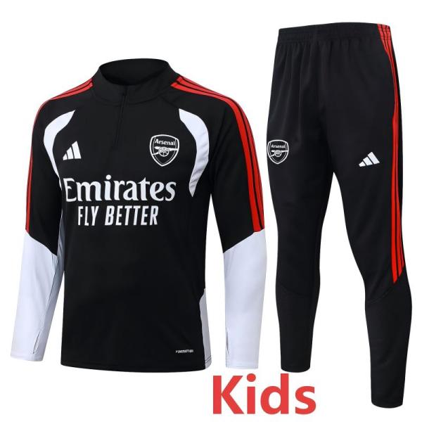 2026-27 ARS Black Kids Half Pull Tracksuit #E26040(童装)(半拉链)