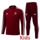 2026-27 Spain Brown Red Kids Half Pull Tracksuit #E26049(童装)(半拉链)