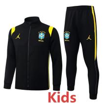 2026-27 Brazil Jordan Black Kids Jacket Tracksuit #E26042(童装)