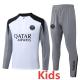 2026-27 PSG Jordan White Gray Kids Half Pull Tracksuit #E26044(童装)(半拉链)