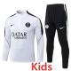 2026-27 PSG White Kids Half Pull Tracksuit #E26039(童装)(半拉链)