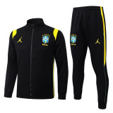 2026-27 Brazil Jordan Black Jacket Tracksuit #A26035