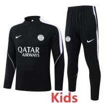 2026-27 PSG Black Kids Half Pull Tracksuit #E26045(童装)(半拉链)