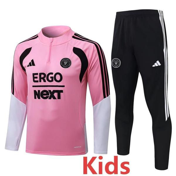 2026-27 Inter Miami Pink Kids Half Pull Tracksuit #E26032(童装)(半拉链)