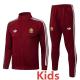 2026-27 Spain Brown Red Kids Jacket Tracksuit #E26047(童装)