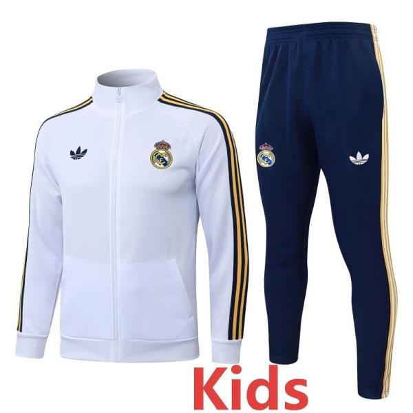 2026-27 RMA White Kids Jacket Tracksuit #E26043(童装)