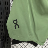 D632 ON Green Casual Short Pants