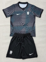 2026-27 CHE Black Goalkeeper Kids Soccer Jersey