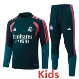2026-27 RMA Dark green Kids Half Pull Tracksuit #E26062(童装)(半拉链)