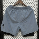 D632 ON Light blue Casual Short Pants