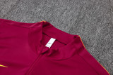 2026-27 BAR Brown Red Kids Half Pull Tracksuit #E26075(童装)(半拉链)