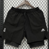 D631 AD Black Casual Short Pants