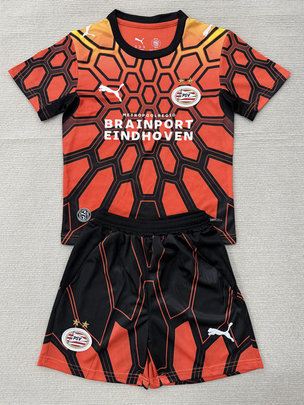 2026-27 PSV Orange Goalkeeper Kids Soccer Jersey