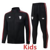 2026-27 Man Utd Black Kids Jacket Tracksuit #E26065(童装)