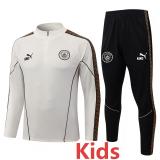 2026-27 Man City Beige Kids Half Pull Tracksuit #E26054(童装)(半拉链)