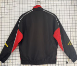1996-1997 Man Utd Black Red Retro Windbreaker