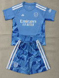 2026-27 ARS Lake blue Goalkeeper Kids Soccer Jersey