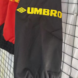 1996-1997 Man Utd Black Red Retro Windbreaker