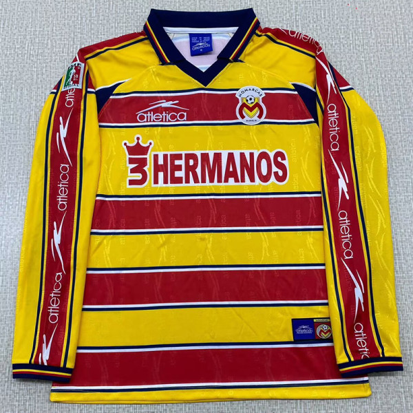 1999-2000 Monarcas Morelia Home Long Sleeve Retro Soccer Jersey (长袖)