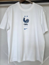 2026-27 France White High Quality Casual T-Shirt #蓝标