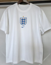2026-27 England White High Quality Casual T-Shirt