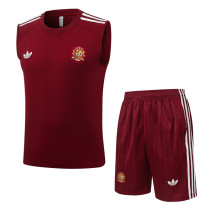 2026-27 Spain Brown Red Tank top and shorts suit #D26044