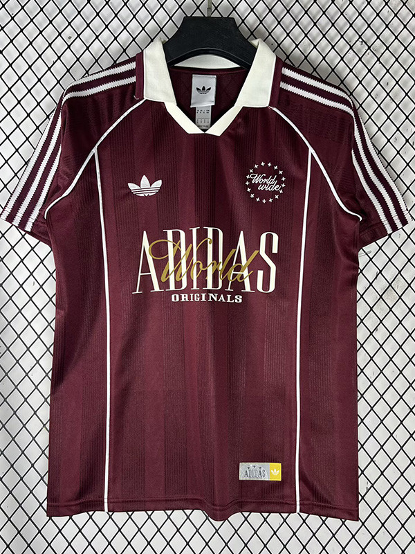 2026-27 Ad Originals Brown Red Polo Short Sleeve