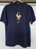 2026-27 France Royal blue High Quality Casual T-Shirt #黄标