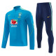 2026-27 Brazil Lake blue Half Pull Tracksuit (半拉链)