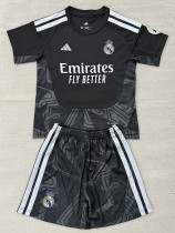 2026-27 RMA Black Goalkeeper Kids Soccer Jersey